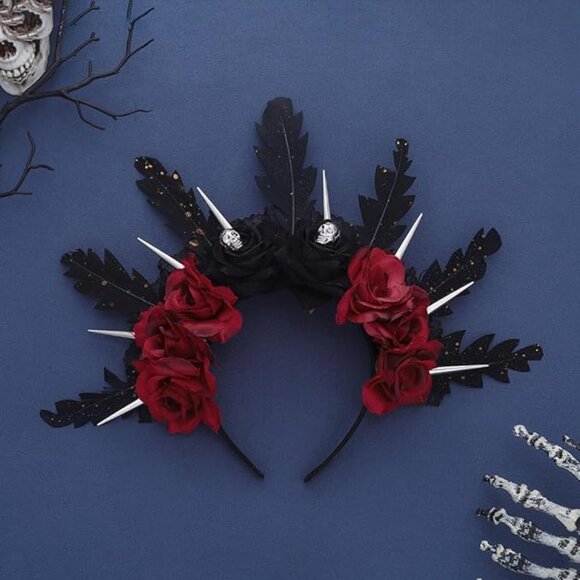 Halloween Flower headband main image 4